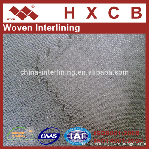 (3117)100%Polyester Suzhou Knitting Double Dot Fusible Woven Interlining&Lining Fabric for Apparel